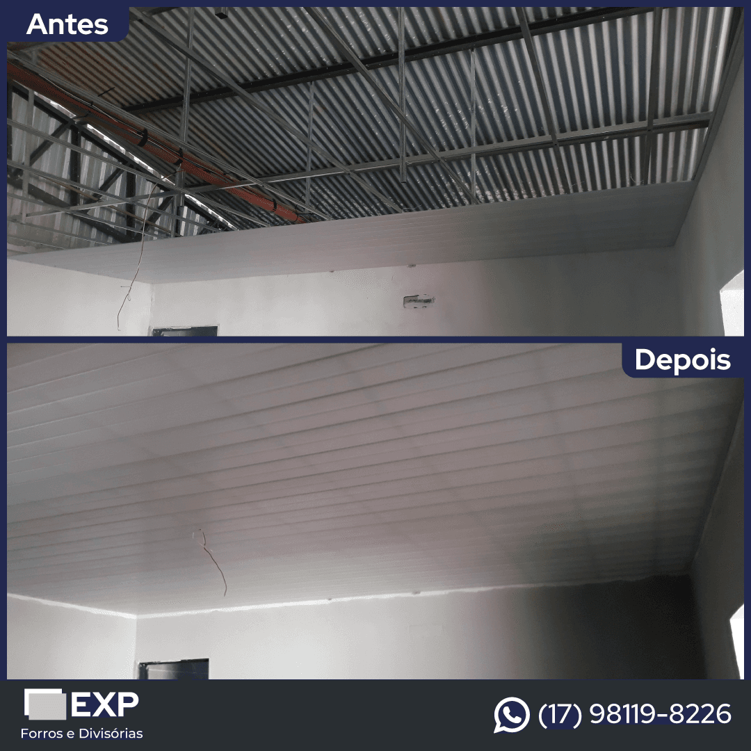 Foto real de projeto de forro ou divisória 4
